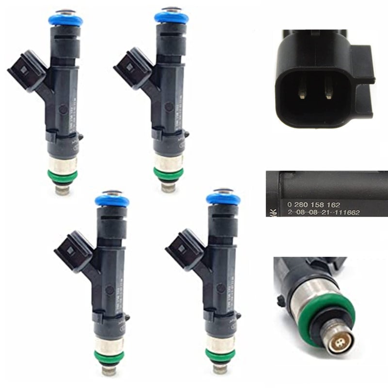 IXGKHC 4PCS 2.5L Fuel Injectors Replacement For Ford Escape 2009 2010 Fusion 2010-2020 Transit Connect & Lincoln MKZ & Mazda Tribute & Mercury Mariner Milan - Replace# 0280158162 - Image 1